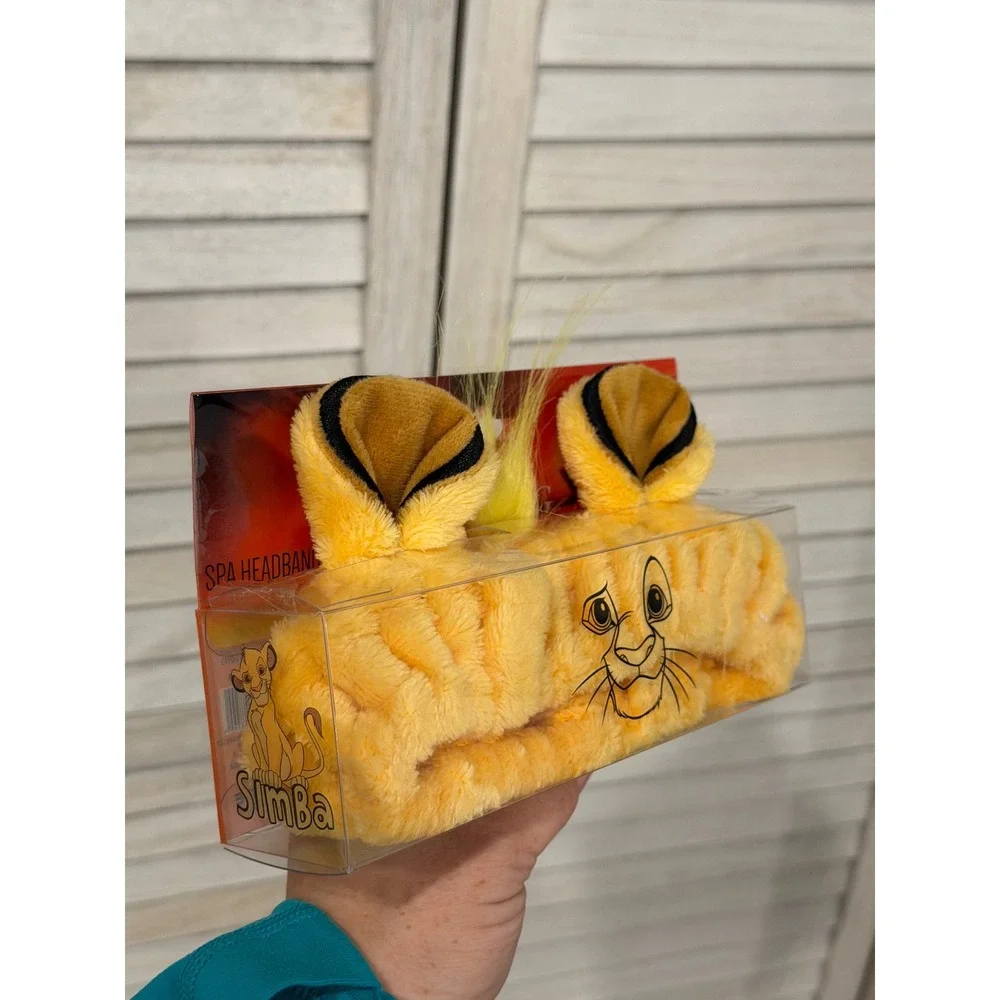 Disney The Lion King Simba Spa Headband Yellow Plush Taste Beauty New